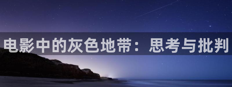 保利万和电影院：电影中的灰色地带：思考与批判
